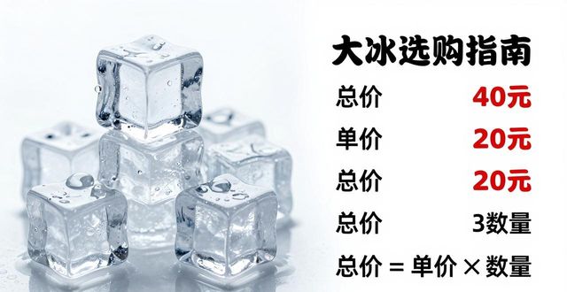 大冰块价格到底怎么算？烟台冰块选购指南