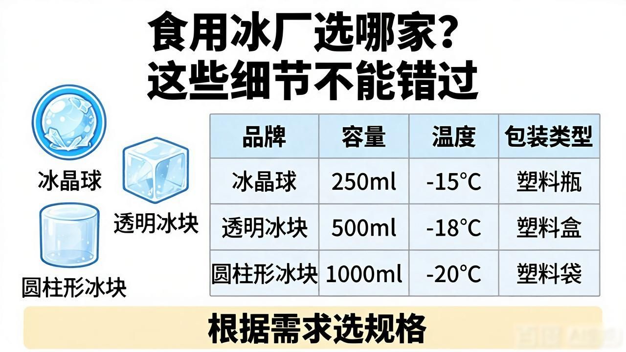 烟台食用冰厂选哪家？这些细节不能错过