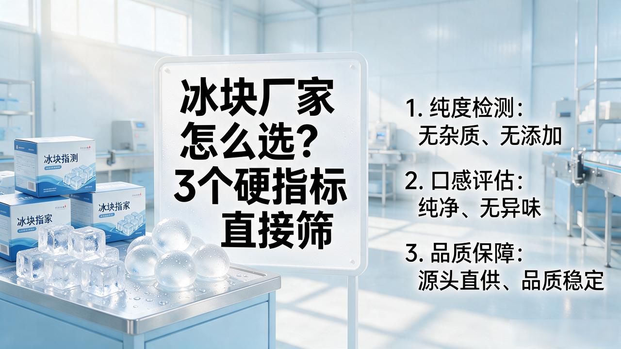 烟台冰块厂家怎么选？3个硬指标直接筛